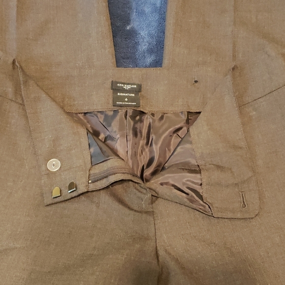 Ann Taylor fully lined wool blend cuffed slacks - Picture 5 of 12